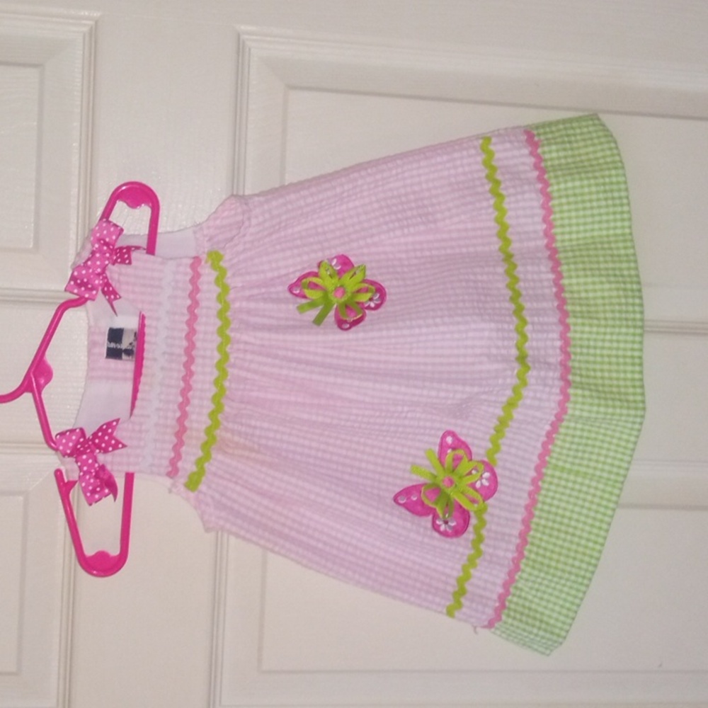 Rare editions butterfly dress Size 6 months
